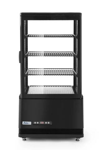Witryna chłodnicza nastawna 68l Arktic czarny 452x406x(H)891mm