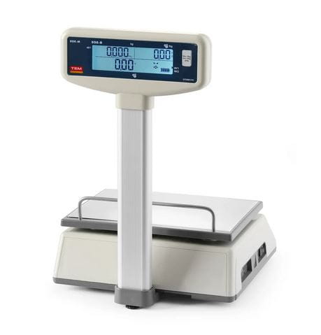 Waga kalkulacyjna LCD z wysięgnikiem i legalizacją, 15 kg, 325x377x(H)394mm