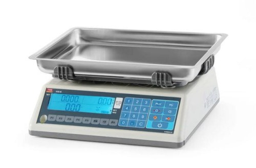 Waga kalkulacyjna LCD z legalizacją, głęboka szalka, 30 kg, 355x330x(H)155mm