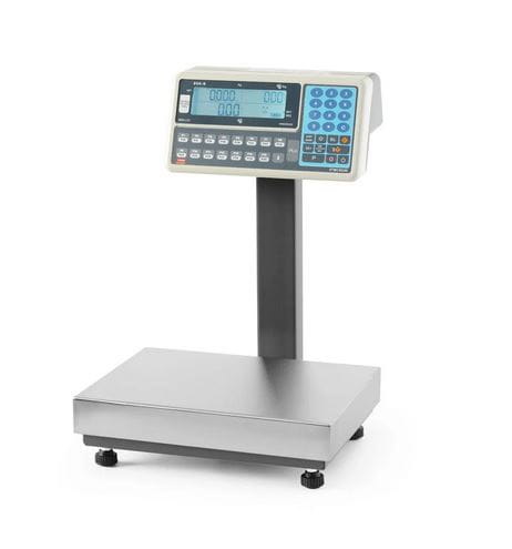 Waga platformowa LCD z wysięgnikiem i z legalizacją, 60 kg, 342x386x(H)534 mm